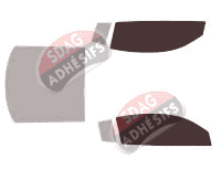 Gabarit vitrage - kit vitres avant - Audi R8 (1) Coupe 2 portes (2007 - 2014)