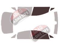 Gabarit vitrage - kit vitres avant - Fiat Linea Berline 4 portes (2008 - 2018)
