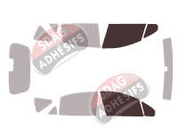 Gabarit vitrage - kit vitres avant - Peugeot 207 SW Estate Break 5 portes (2007 - 2013) Gabarit vitrage - kit vitres avant - Peugeot 207 SW Estate Break 5 portes (2007 - 2013)