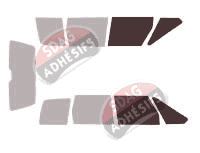 Gabarit vitrage - kit vitres avant - Renault Espace (2) 5 portes (1991 - 1996) Gabarit vitrage - kit vitres avant - Renault Espace (2) 5 portes (1991 - 1996)
