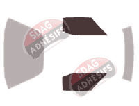 Gabarit vitrage - kit vitres avant - Chevrolet Corvette (3) C3 Coupe 2 portes (1978 - 1982)