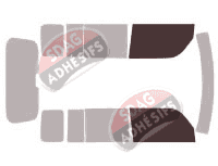 Gabarit vitrage - kit vitres avant - Scion xB 5 portes (2003 - 2007)