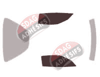Gabarit vitrage - kit vitres avant - Chevrolet Corvette (6) C6 Coupe 3 portes (2005 - 2013)