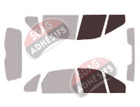 Gabarit vitrage - kit vitres avant - Renault Scenic (1) RX4 5 portes (1996 - 2003) Gabarit vitrage - kit vitres avant - Renault Scenic (1) RX4 5 portes (1996 - 2003)