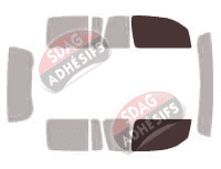 Gabarit vitrage - kit vitres avant - Chevrolet HHR 5 portes (2005 - 2011)