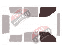 Gabarit vitrage - kit vitres avant - Ford Maverick (2) 5 portes (1993 - 2001)