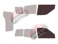 Gabarit vitrage - kit vitres avant - Ford Maverick (2) 3 portes (1993 - 2001)