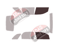 Gabarit vitrage - kit vitres avant - Pontiac Torrent 5 portes (2005 - 2009)