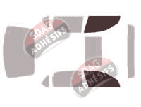 Gabarit vitrage - kit vitres avant - Chevrolet Impala (8) Berline 4 portes (1999 - 2005)
