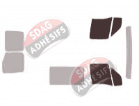 Gabarit vitrage - kit vitres avant - Opel Movano (1) Utilitaire 5 portes (1997 - 2009)