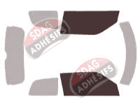 Gabarit vitrage - kit vitres avant - Suzuki Swift (4) 3 portes (2004 - 2010)