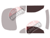 Gabarit vitrage - kit vitres avant - Toyota Celica (5) 3 portes (1989 - 1993)
