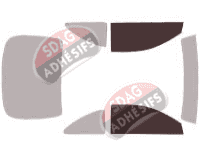 Gabarit vitrage - kit vitres avant - Toyota Celica (6) 3 portes (1993 - 1999)