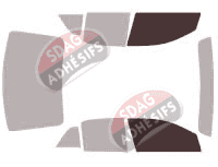 Gabarit vitrage - kit vitres avant - Cadillac STS Berline 4 portes (2004 - 2011)