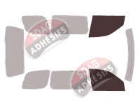Gabarit vitrage - kit vitres avant - Chevrolet Uplander 5 portes (2005 - 2010)