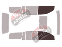 Gabarit vitrage - kit vitres avant - Chrysler Aspen 5 portes (2006 - 2009)