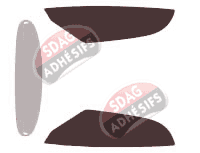 Gabarit vitrage - kit vitres avant - Chrysler Prowler Cabriolet 2 portes (1997 - 2002)