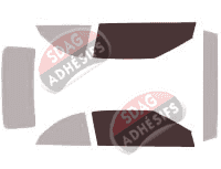 Gabarit vitrage - kit vitres avant - Chrysler Sebring (3) Cabriolet 2 portes (2007 - 2010)