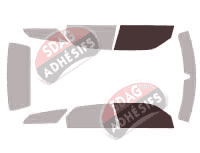Gabarit vitrage - kit vitres avant - Dodge Magnum Break 5 portes (2005 - 2009)