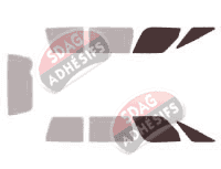 Gabarit vitrage - kit vitres avant - Chevrolet Lumina (1) Van 5 portes (1989 - 1996)