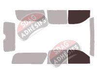 Gabarit vitrage - kit vitres avant - Gmc Yukon (3) XL 5 portes (2007 - 2014)