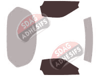 Gabarit vitrage - kit vitres avant - Honda NSX Coupe 3 portes (1992 - 2005)