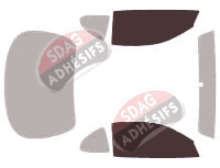 Gabarit vitrage - kit vitres avant - Hyundai Coupe 3 portes (1996 - 2001)