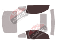 Gabarit vitrage - kit vitres avant - Infiniti G (4) 37 Coupé 2 portes (2007 - 2015)