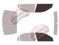 Gabarit vitrage - kit vitres avant - Infiniti i (2) 35 Berline 4 portes (1999 - 2004)