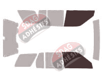 Gabarit vitrage - kit vitres avant - Infiniti QX (2) 4 5 portes (1997 - 2001)