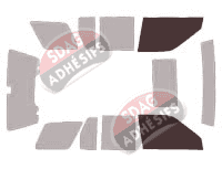 Gabarit vitrage - kit vitres avant - Infiniti QX (3) 4 5 portes (2001 - 2003) Gabarit vitrage - kit vitres avant - Infiniti QX (3) 4 5 portes (2001 - 2003)