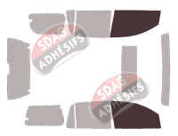 Gabarit vitrage - kit vitres avant - Infiniti QX (1) 56 5 portes (2003 - 2010) Gabarit vitrage - kit vitres avant - Infiniti QX (1) 56 5 portes (2003 - 2010)