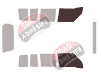 Gabarit vitrage - kit vitres avant - Chevrolet Tracker 5 portes (1989 - 1998)