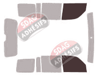 Gabarit vitrage - kit vitres avant - Jeep Cherokee (4) 5 portes (2008 - 2013)