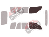Gabarit vitrage - kit vitres avant - Chevrolet Tracker 5 portes (1998 - 2004)