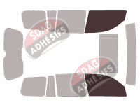 Gabarit vitrage - kit vitres avant - Lexus LX (3) 5 portes (2008 - 2018) Gabarit vitrage - kit vitres avant - Lexus LX (3) 5 portes (2008 - 2018)