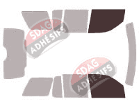 Gabarit vitrage - kit vitres avant - Lincoln Aviator (1) 5 portes (2003 - 2009) Gabarit vitrage - kit vitres avant - Lincoln Aviator (1) 5 portes (2003 - 2009)