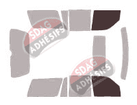 Gabarit vitrage - kit vitres avant - Lincoln Navigator (1) 5 portes (1997 - 2002) Gabarit vitrage - kit vitres avant - Lincoln Navigator (1) 5 portes (1997 - 2002)