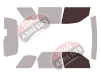 Gabarit vitrage - kit vitres avant - Mercury Mariner 5 portes (2005 - 2008) Gabarit vitrage - kit vitres avant - Mercury Mariner 5 portes (2005 - 2008)