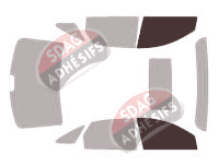 Gabarit vitrage - kit vitres avant - Mercury Sable (5) Berline 4 portes (2008 - 2012)