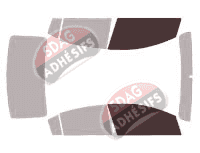Gabarit vitrage - kit vitres avant - Nissan Sentra (6) Berline 4 portes (2007 - 2012)