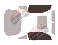 Gabarit vitrage - kit vitres avant - Pontiac G5 (1) Coupé 3 portes (2004 - 2011)