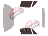 Gabarit vitrage - kit vitres avant - Porsche 911 (2) Targa Coupe 2 portes (1975 - 1988)