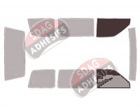 Gabarit vitrage - kit vitres avant - Dodge Caravan (1) 5 portes (1983 - 1990)