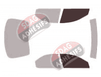 Gabarit vitrage - kit vitres avant - Dodge Stratus (1) Berline 4 portes (1995 - 2000)