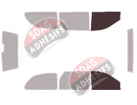 Gabarit vitrage - kit vitres avant - Chrysler Grand Voyager (4) 5 portes (2001 - 2007)
