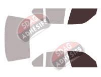 Gabarit vitrage - kit vitres avant - Bmw Serie 5 / i5 (2) Berline 4 portes (1988 - 1995)