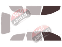 Gabarit vitrage - kit vitres avant - Daewoo Nubira (2) Break 5 portes (2008 - 2011)