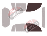 Gabarit vitrage - kit vitres avant - Hyundai Atos/Prime (1) 5 portes (1998 - 2003)