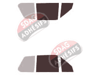 Gabarit vitrage - kit vitres avant - Peugeot 205 (1) Cabriolet 2 portes (1983 - 1999)
